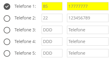 Lista de telefones