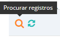 Ícone procurar registros